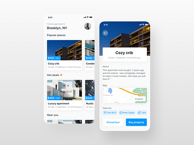 Apartment Rental App apartment rental app design inspiration mobile mobile app design mobile design popular ui design uiux