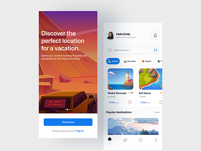 Travel Booking UI booking illustration mobile mobile app design mobile ui travel ui design