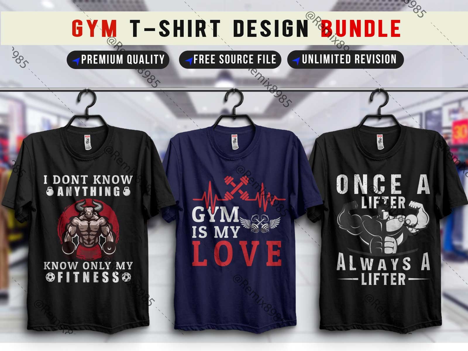 Gym T shirt design Bundle by Riaz Ahmed on Dribbble