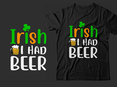 St. Patrick's Day t shirt design for pod business 3d animation branding irish motion graphics ui