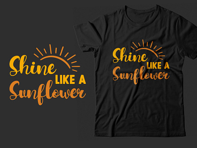 Sunflower t shirt design Bundle for pod business sunflower