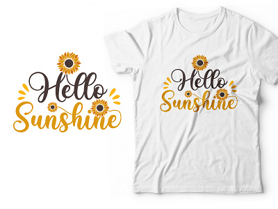 Sunflower t shirt design Bundle for pod business sunflower