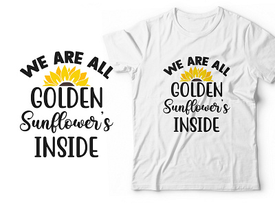 Sunflower t shirt design Bundle for pod business sunflower