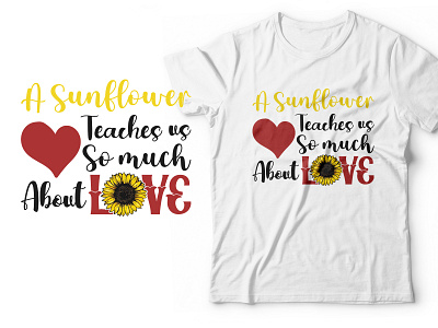 Sunflower t shirt design Bundle for pod business sunflower