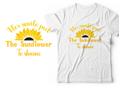 Sunflower t shirt design Bundle for pod business sunflower