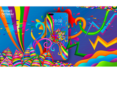 ALEGRIA Theme Design Awards 2020 art brushes colorful colors design graphic illustration illustrator vector vectorart