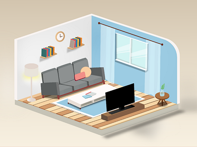 3d drawing room illustration 3d room 3droom