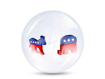 TRANSPARENT BALL animation design election election day electionday elections graphic design illustrator logo ux web
