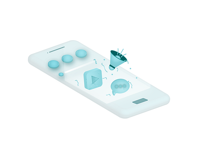 PHONE MARKETING ILLUSTRATION