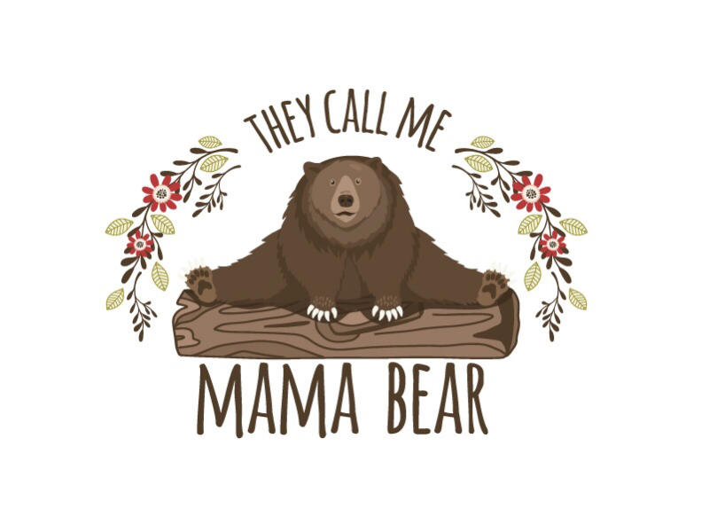 Mama Bear Funny Mothers Day Free Svg File  SVG Heart