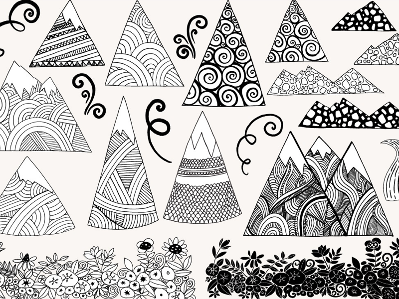 Zen Mountains By Carrie Stephens On Dribbble