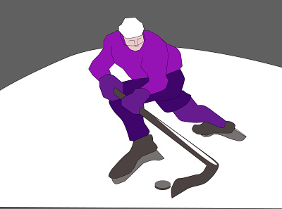 hockey player character character design design flat illustration vector web