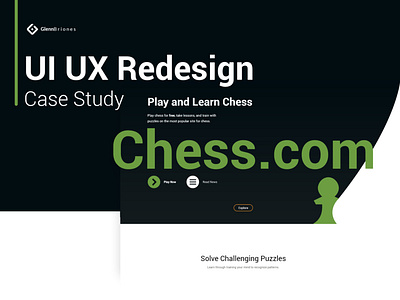 UI UX Redesign and Case Study on Chess.com adobe xd board game chess game ui online chess personal project portfolio ui ux uidesign uiux user experience design userinterface web design website