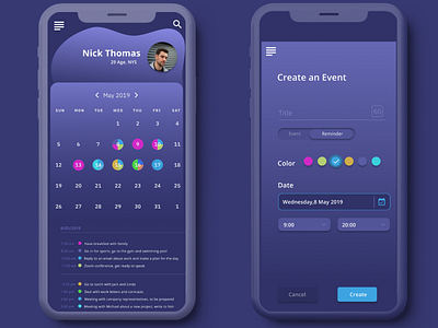 Calendar Habit Tracker by Olga Tataru on Dribbble