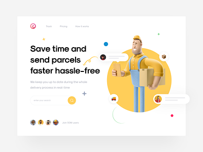 Piqo Delivery Landing Page [Hero]