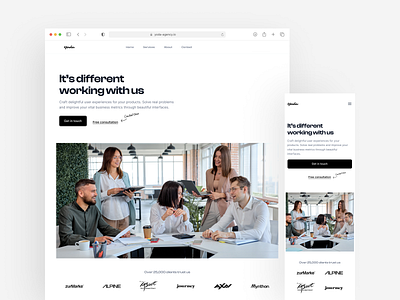 Design agency website