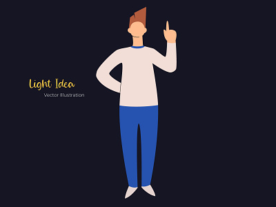Light Idea - Vector Illustration adobe illustrator app flat flat design flat illustration illustration ui ux vectorart