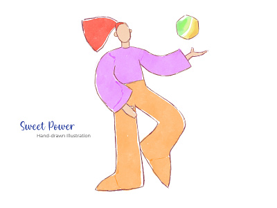 Sweet Power - Hand-drawn Illustration