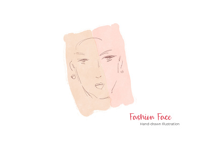 Fashion Face - Hand-drawn Illustration