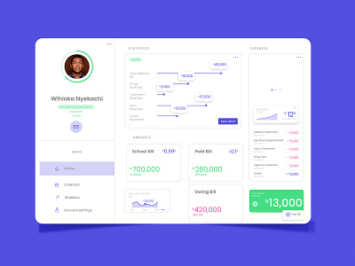 UI design for a Hospital Management System