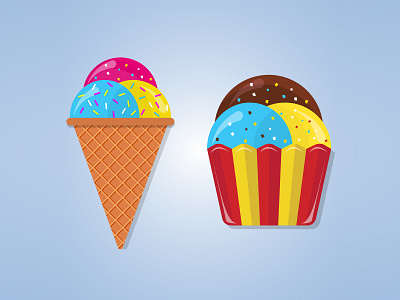 Ice Cream Vector Design design design art designs fastfood graphicdesign ice ice cream iceberg icecream illustration vector