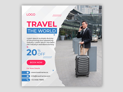 Travel Social Media Banner Design Template banner banner ad branding design designs graphicdesign instagram post instagram story travel travel agency traveling