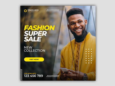 Fashion Social Media Banner Template banner banner ad branding design designs fashion fashion brand fashion design graphicdesign instagram post instagram stories men