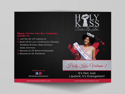 HOLYKISS Cosmetics Bi-fold Brochure Design