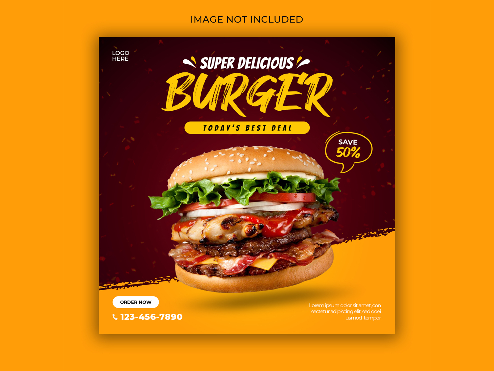 Food social media banner design by Abdul Studio on Dribbble