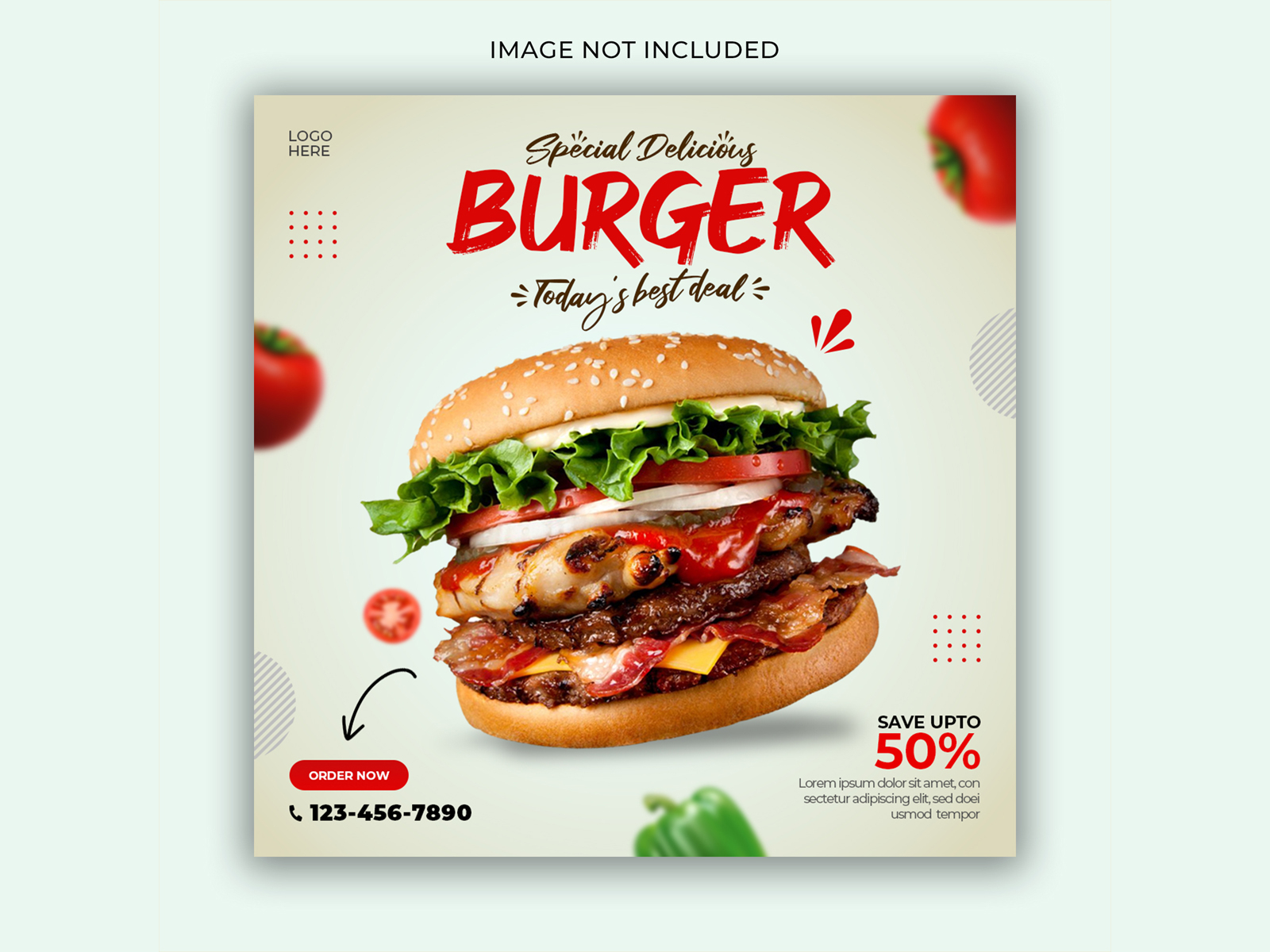 Food social media banner design by Abdul Studio on Dribbble