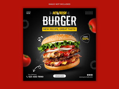 Food social media post banner template banner banner ad design designs fast food fast food menu food banner graphicdesign instagram post template
