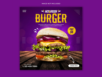 Food social media post banner template banner ad design fast food flyer fast food menu food food banner food poster graphicdesign graphicdesigner