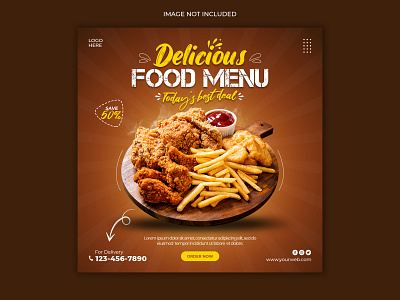 Food Social media banner post template banner banner ad brand brand identity branding design fastfood food banner graphicdesign instagram post instagram stories template