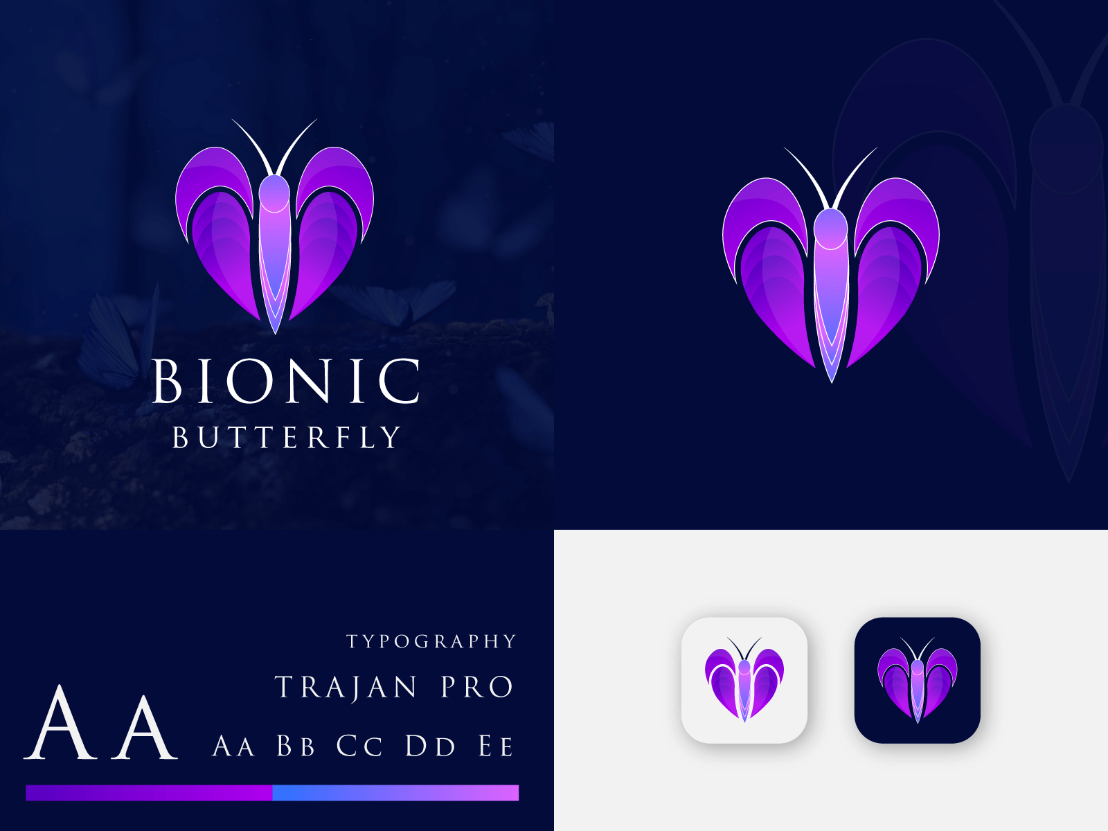 Bionic Butterfly Logo Design app logo app logo design bionic butterfly logo bionic butterfly logo fashion branding illustration logo logo design logo designer logo mark minimal minimalism minimalist minimalistic modern logo vector logo web logo