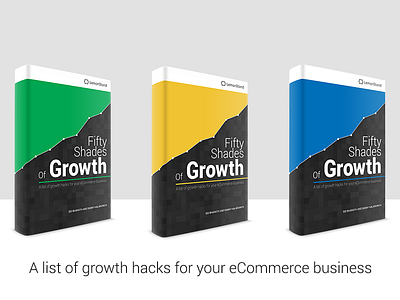 Fifty Shades Of Growth eBook book chart cover ebook ecommerce mockup