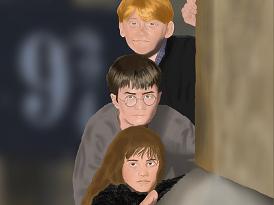 Harry Potter Illustration design digital illustration digital painting digitalart drawing illustration