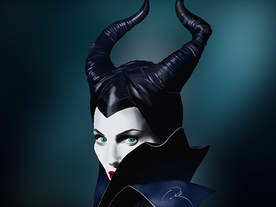 Maleficent digital illustration digital painting digitalart drawing illustration