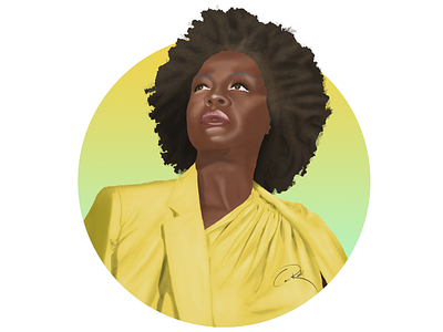 Viola Davis digital illustration digital painting digitalart drawing illustration