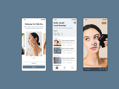 Jaw Lock Therapy app design jaw lock mobile app mobile design sign in therapy ui ui design video