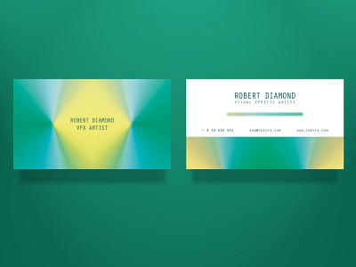 VFX business card green version