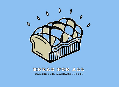 Bread For All adobe photoshop bread illustration loaf logo procreate sharpie