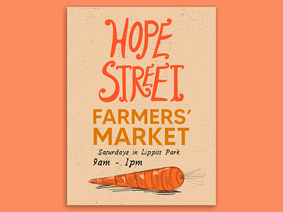 Hope Street Farmers' Market Poster