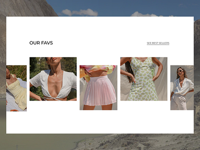 Minimalist 'Our favorites' Section - Online Fashion Store