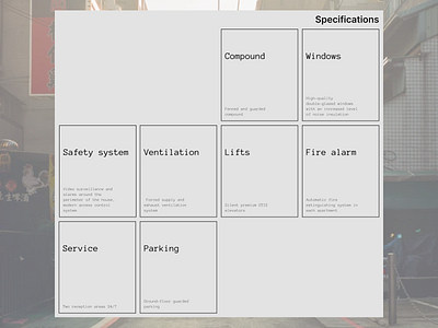 Specifications - Minimalist Page