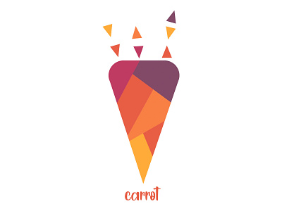 carrot logo marketing agency   my first work