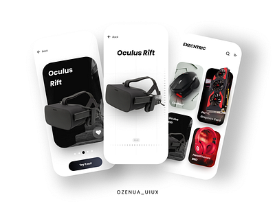 Ecentric Mobile commerce UI 3d ar ecommerce vr