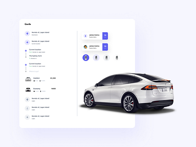 UI elements for Car pool app branding century cuberto design illustration logo ui uiux ux website