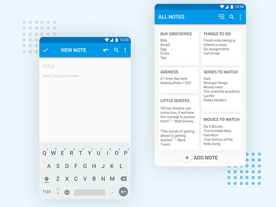 Note Taking App UI