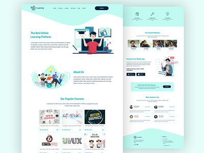 E Learning Landing Page