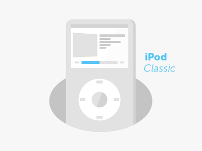 iPod Classic apple classic device illustration illustrator ipod ipod classic music series tech technology wip